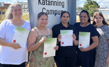2022 Katanning Education Support Students with Lecturer